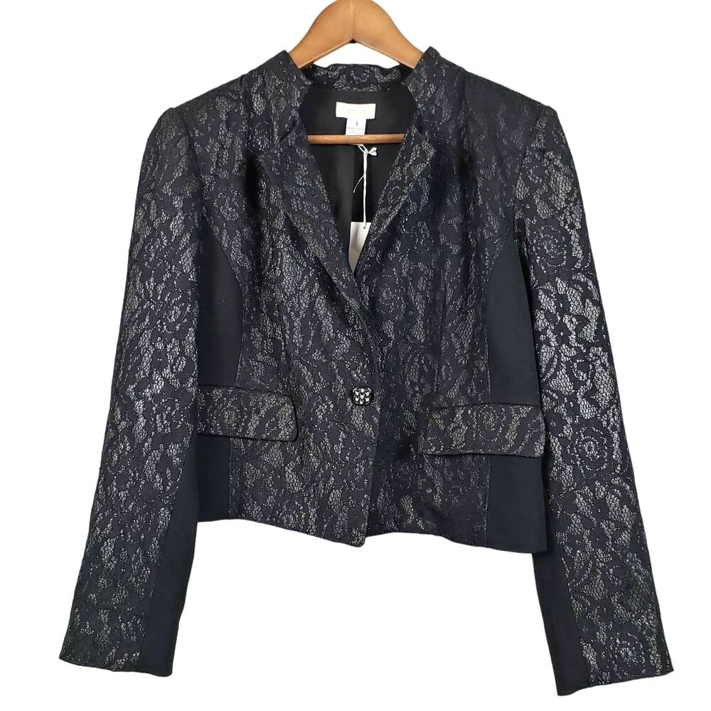 Chico's Lace Jacket Blazer - 1 / S